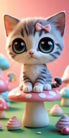 Ảnh Nền 3d Chú Mèo