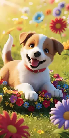 Ảnh 3d Chú Cún