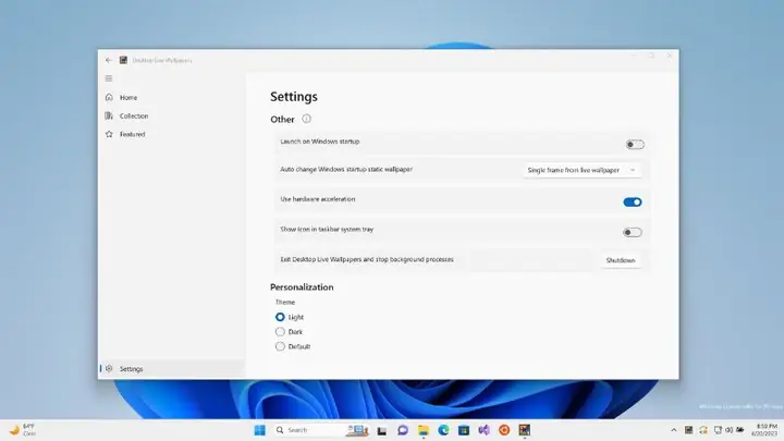 Cài Hình Nền Động Bằng Desktop Live Wallpaper
