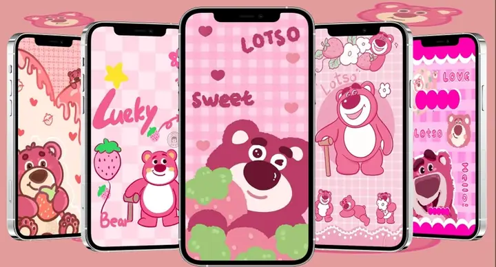 Hình Nền Máy Tính Gấu Dâu Lotso