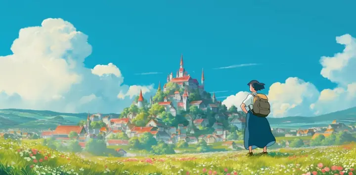 Hình Nền Máy Tính Dễ Thương Chủ Đề Phim Ghibli