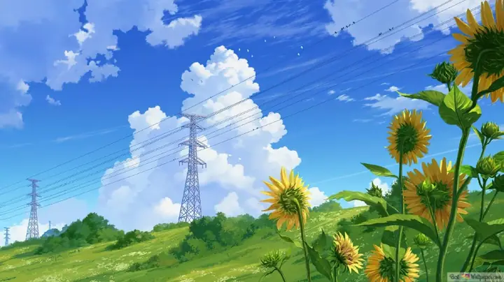 Hình Nền Máy Tính Anime Thiên Nhiên