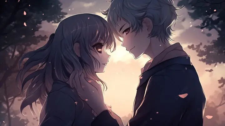 Hình Nền Máy Tính Anime Tình Yêu