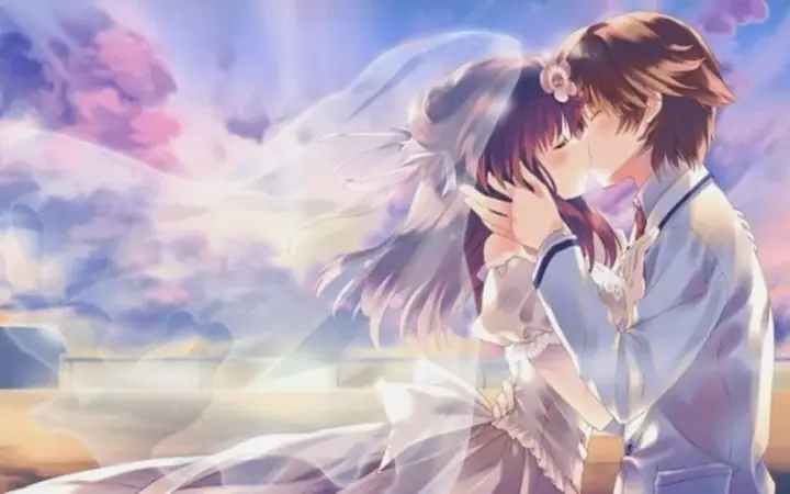Hình Nền Máy Tính Anime Tình Yêu