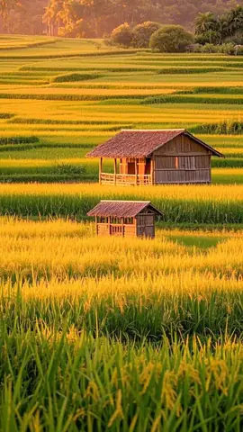 Hình Ảnh Cảnh Đồng Quê Lúa Chill