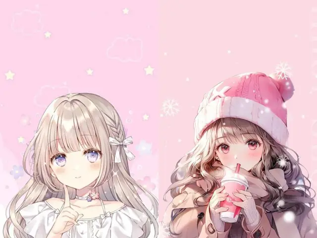 Hình Nền Anime Màu Hồng Cute