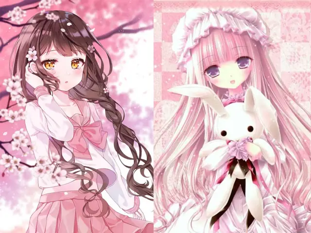 Hình Nền Anime Màu Hồng Cute