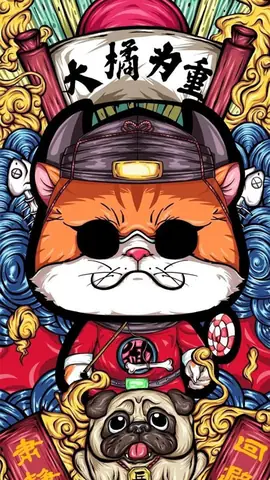Hình Nền Mèo May Mắn Thần May Mắn