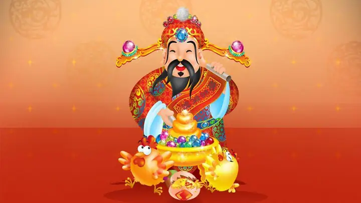 Hình Nền Ủng Hộ Thần Tài Và May Mắn