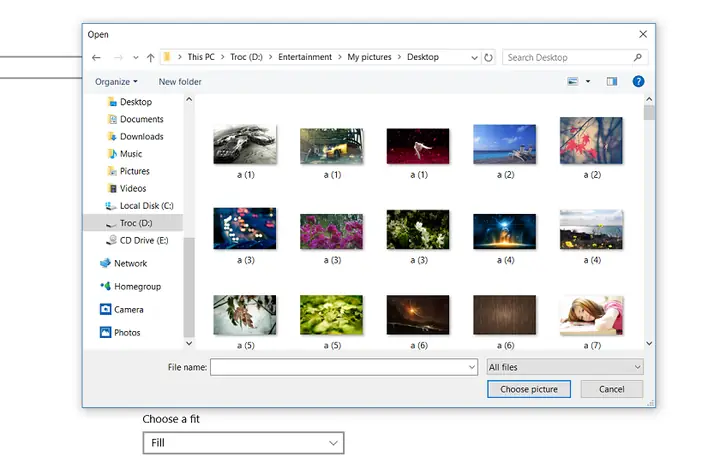 Cách Đổi Hình Nền Máy Tính Windows 10 Bằng Menu Cài Đặt Chính.