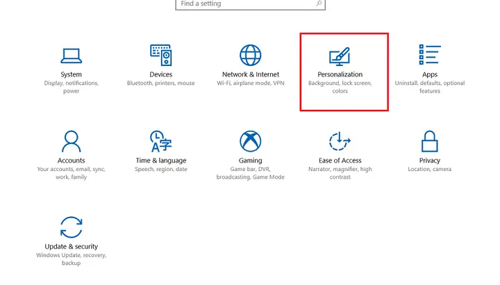 Cách Đổi Hình Nền Máy Tính Windows 10 Bằng Menu Cài Đặt Chính.