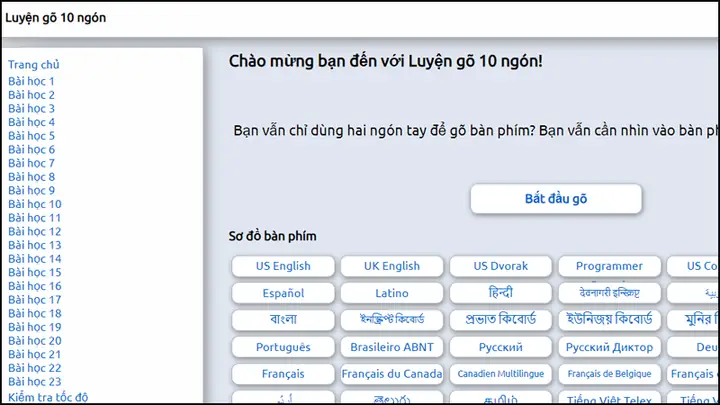 Luyện Tập Đánh Máy Bằng Mười Ngón Tay