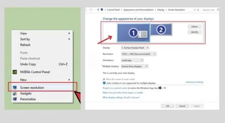 Cách Kết Nối 2 Màn Hình Máy Tính Windows 7 & Windows 8 Cách Kết Nối 2 Màn Hình Máy Tính Windows 7 & Windows 8