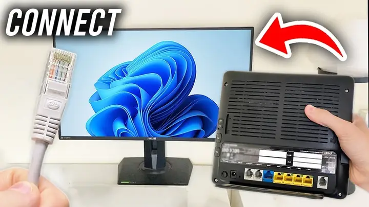 Bước 2: Kết Nối Cáp Mạng Với Máy Tính