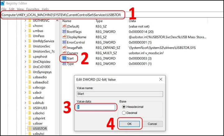 Cổng Usb Bị Khóa