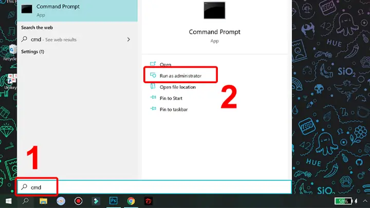 Sử Dụng Command Prompt