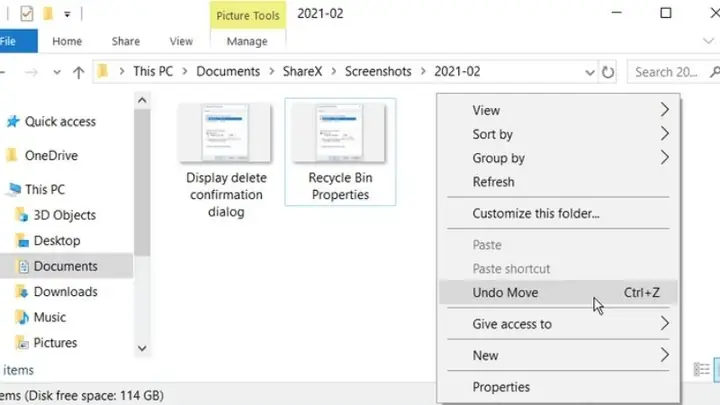 Khôi Phục File Vừa Xóa Bằng Undo Delete Khôi Phục File Vừa Xóa Bằng Undo Delete