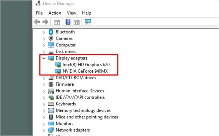Kiểm Tra Qua Device Manager.