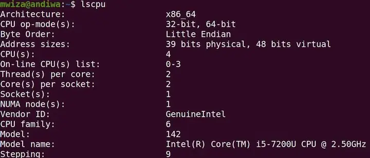 Kiểm Tra Cấu Hình Máy Tính Trên Ubuntu