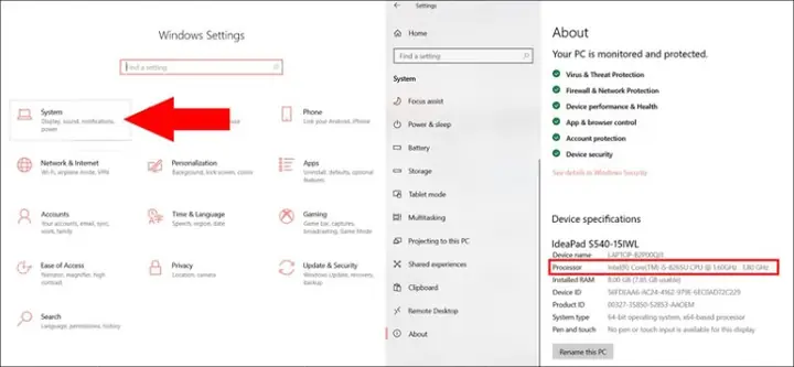 Kiểm Tra Cpu Bằng Settings Kiểm Tra Cpu Bằng Settings