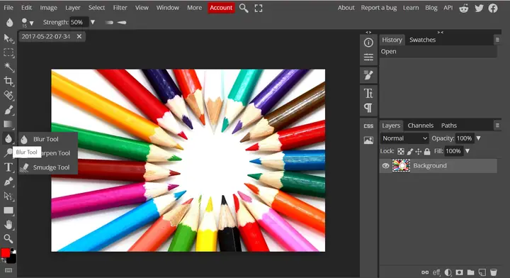 Cách Làm Mờ Ảnh Online Trên Máy Tính Với Photopea