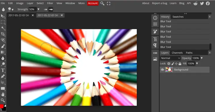 Cách Làm Mờ Ảnh Online Trên Máy Tính Với Photopea
