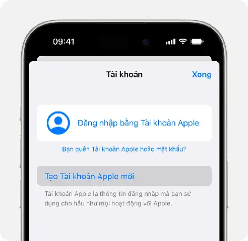 Tạo Tài Khoản Apple Bằng App Store Trên Thiết Bị Apple