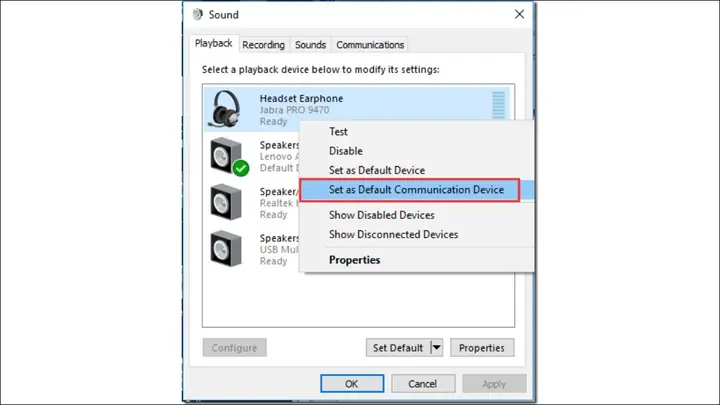 Kích Hoạt Playback Devices Kích Hoạt Playback Devices