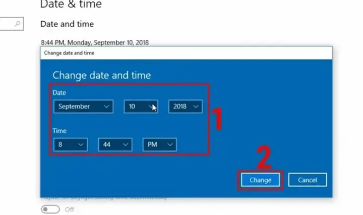 Lỗi Đồng Hồ Máy Tính Win 10