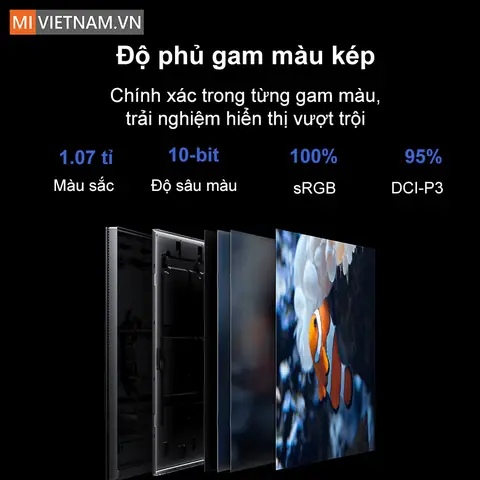 Dải Màu Rộng 100% Srgb & 95% Dci-p3 Hiển Thị Chuẩn Chuyên Nghiệp Dải Màu Rộng 100% Srgb & 95% Dci-p3 Hiển Thị Chuẩn Chuyên Nghiệp
