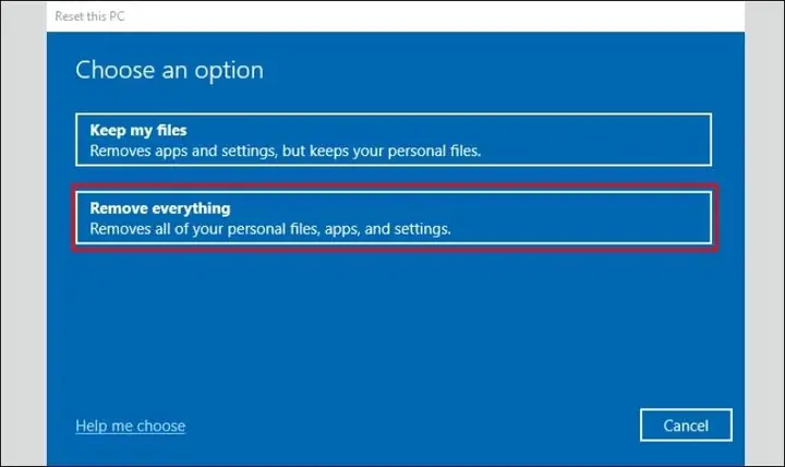 Reset Win 10 Và Xóa Sạch Mọi Thứ Reset Win 10 Và Xóa Sạch Mọi Thứ