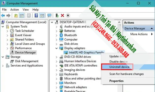 Sửa Driver Card Màn Hình Và Card Vga Bị Hỏng