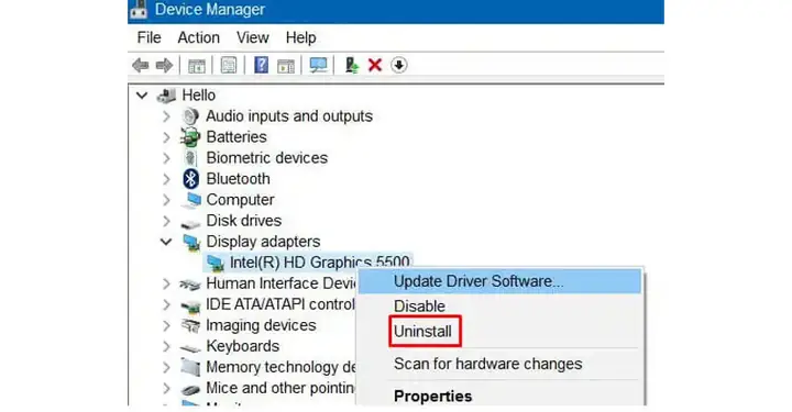 Khắc Phục Lỗi Driver Đồ Họa