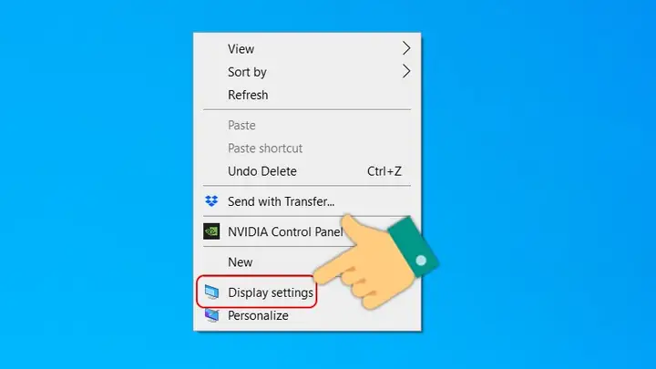 Xoay Màn Hình Trong Display Settings