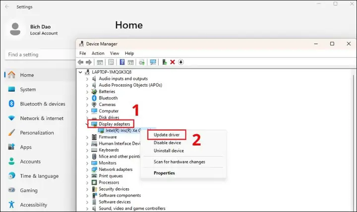 Cập Nhật Driver Mới Cho Laptop Bị Nhảy Màn Hình Lung Tung