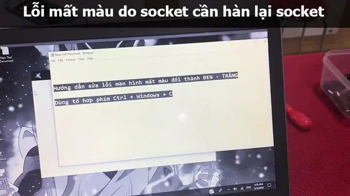 Lỗi Màn Hình Laptop Bị Mất Màu