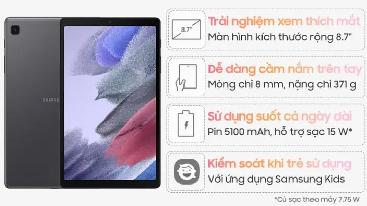Máy Tính Bảng Samsung Galaxy Tab A7 Lite