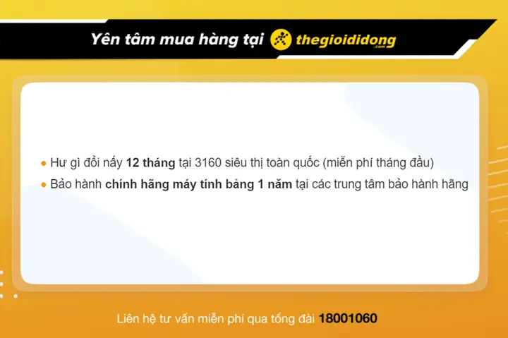 Chính Sách Bảo Hành Máy Tính Bảng Tại Thế Giới Di Động