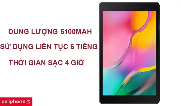 Viên Pin 5100mah, Thời Lượng Sử Dụng Liên Tục Đến 6 Tiếng Viên Pin 5100mah, Thời Lượng Sử Dụng Liên Tục Đến 6 Tiếng