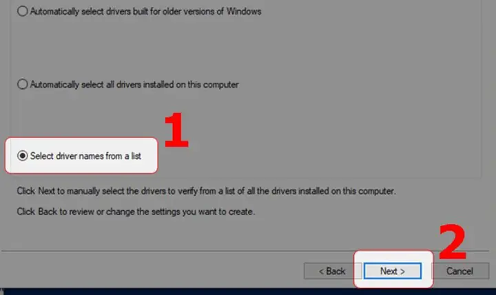 Chạy Công Cụ Kiểm Tra Trình Điều Khiển Của Windows