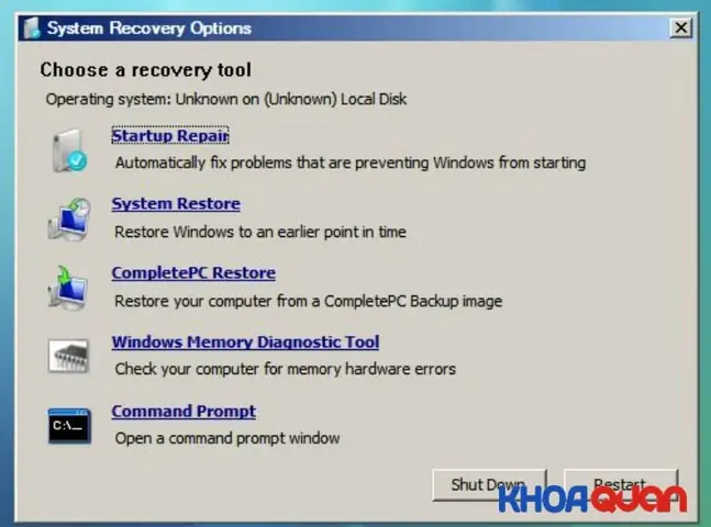 Máy Tính Báo Lỗi Windows Boot Manager