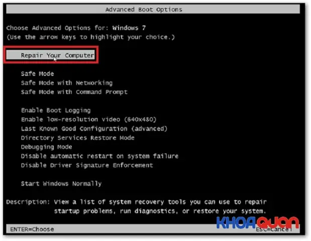 Máy Tính, Laptop Bị Lỗi Windows Error Recovery