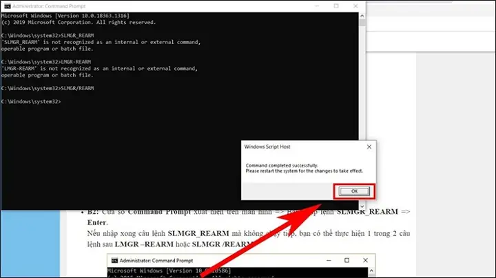 Sử Dụng Command Prompt Để Gia Hạn Giấy Phép Bản Quyền Windows Sử Dụng Command Prompt Để Gia Hạn Giấy Phép Bản Quyền Windows