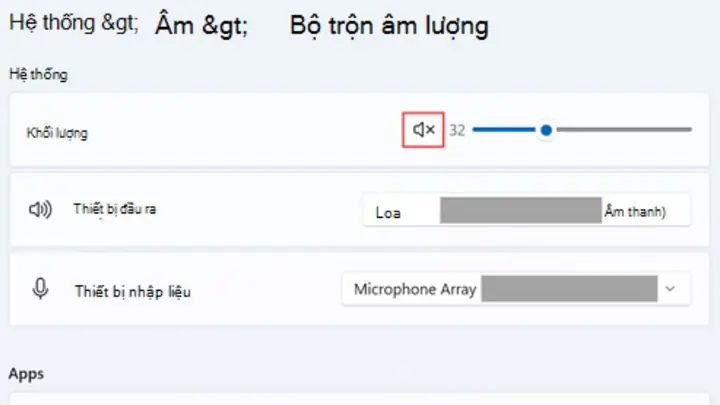 Cài Đặt Âm Thanh Sai
