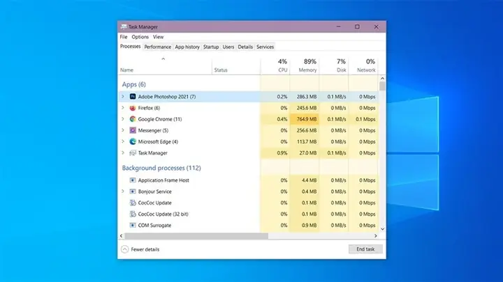 Tắt Ứng Dụng Hoàn Toàn Bằng Task Manager