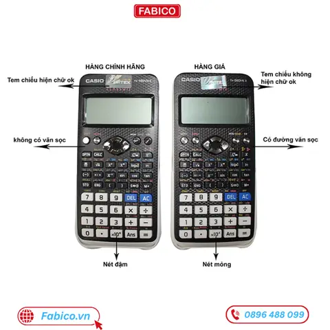 Phân Biệt Máy Casio Fx-580vn Chính Hãng Và Hàng Giả