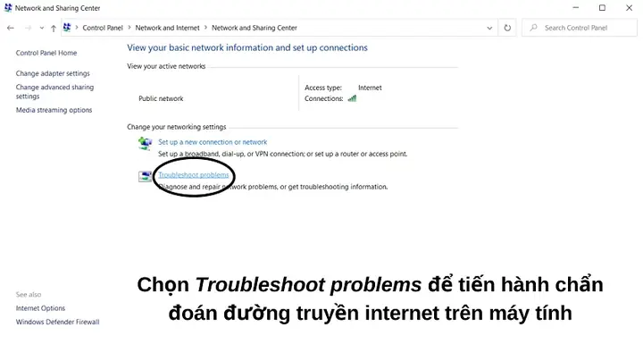 Chạy Chuẩn Đoán Mạng Trên Windows