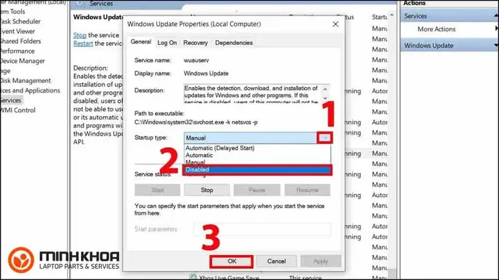 Tắt Tính Năng Tự Động Update Của Windows, Máy Tính
