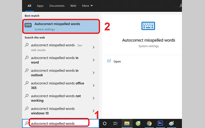 5do Chế Độ Autocorrect Misspelled Words
