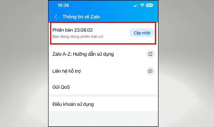 Cập Nhật Zalo Phiên Bản Mới Nhất Trên Điện Thoại